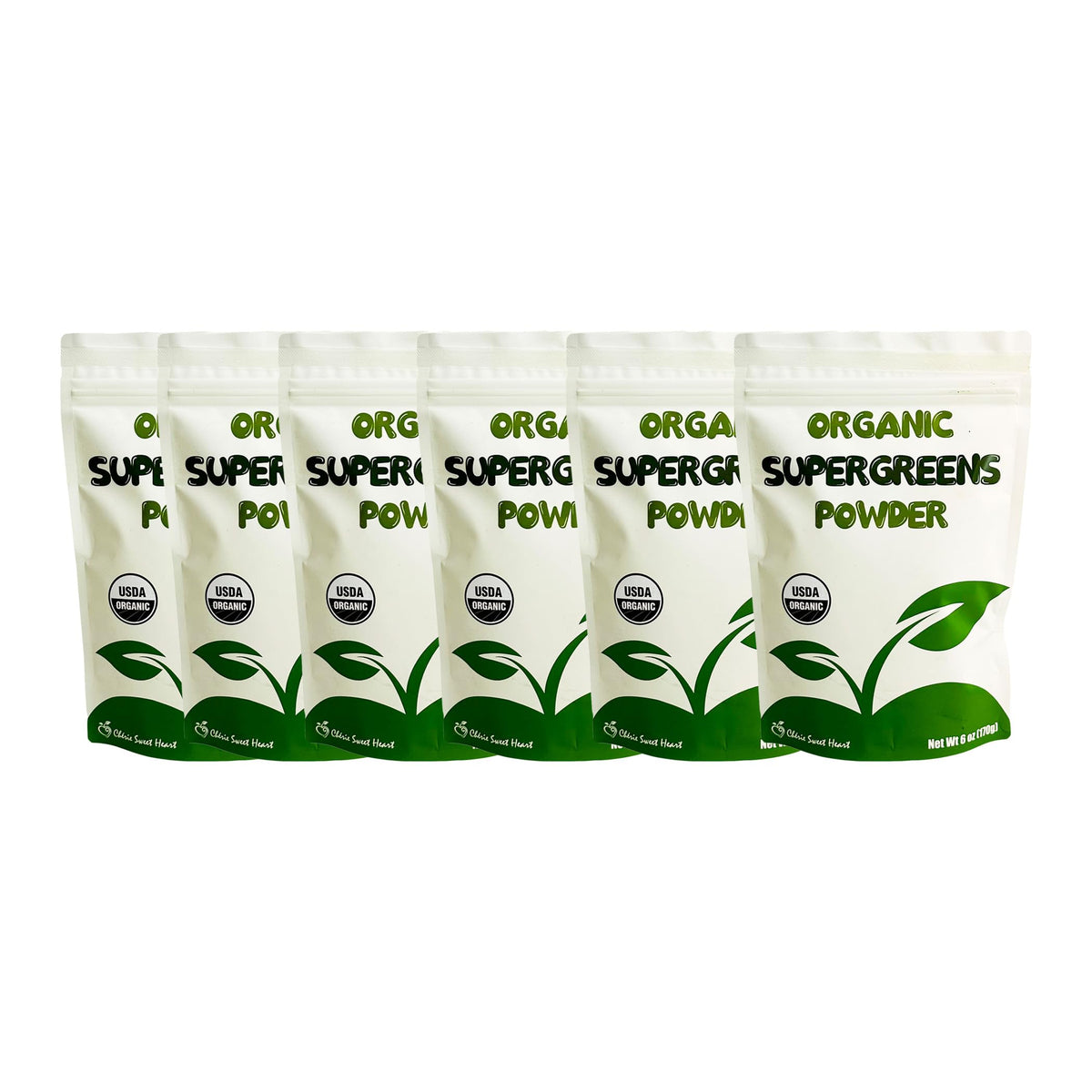 Chérie Sweet Heart Supergreens bottle close-up for daily greens.