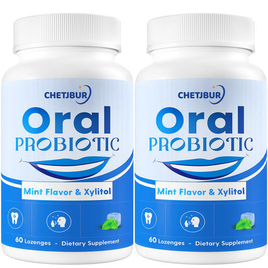 Chetjbur Oral Probiotics 11B CFU mint lozenges for fresh breath
