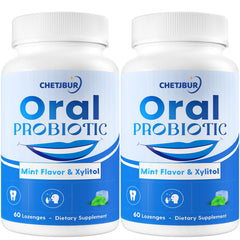 Chetjbur Oral Probiotics 11B CFU mint lozenges for fresh breath