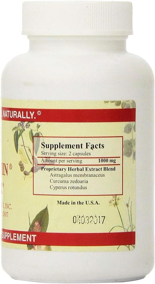 Chi's Enterprise Myomin 500 mg capsules close-up, designed for convenient daily supplementation.