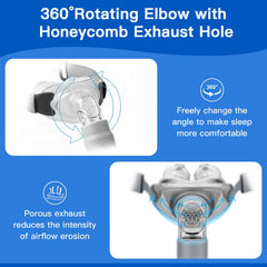 Chic Tree CPAP frame and elbow connector ensure flexible nighttime movement