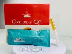 Chicvcare herbal gel ovules bottle pour for smooth daily intimate care.
