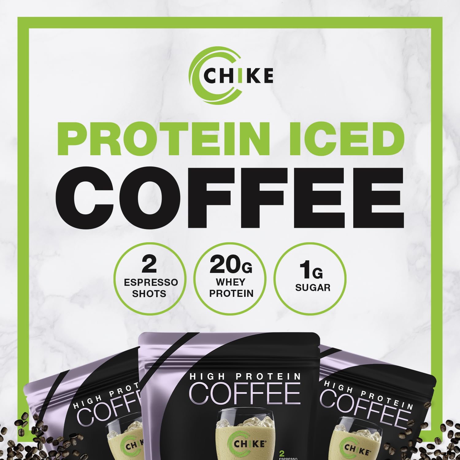 CHIKE nutrition label close-up for protein and sugar details