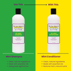 Child-friendly My Hair Helpers bottle ready for family use