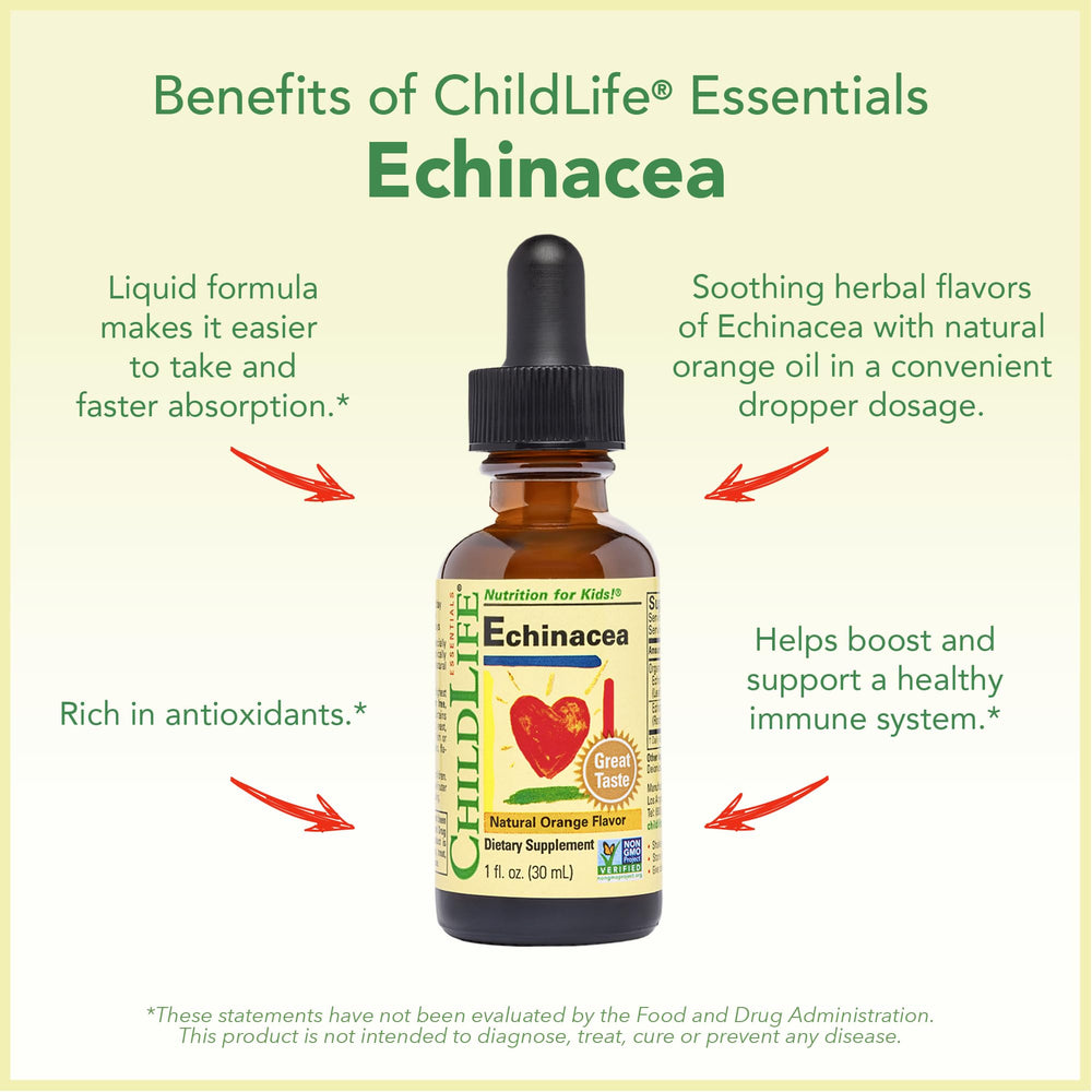 ChildLife Essentials dosing spoon for measured daily servings.