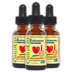 ChildLife Essentials Echinacea Kids bottle with orange tincture for gentle immune support