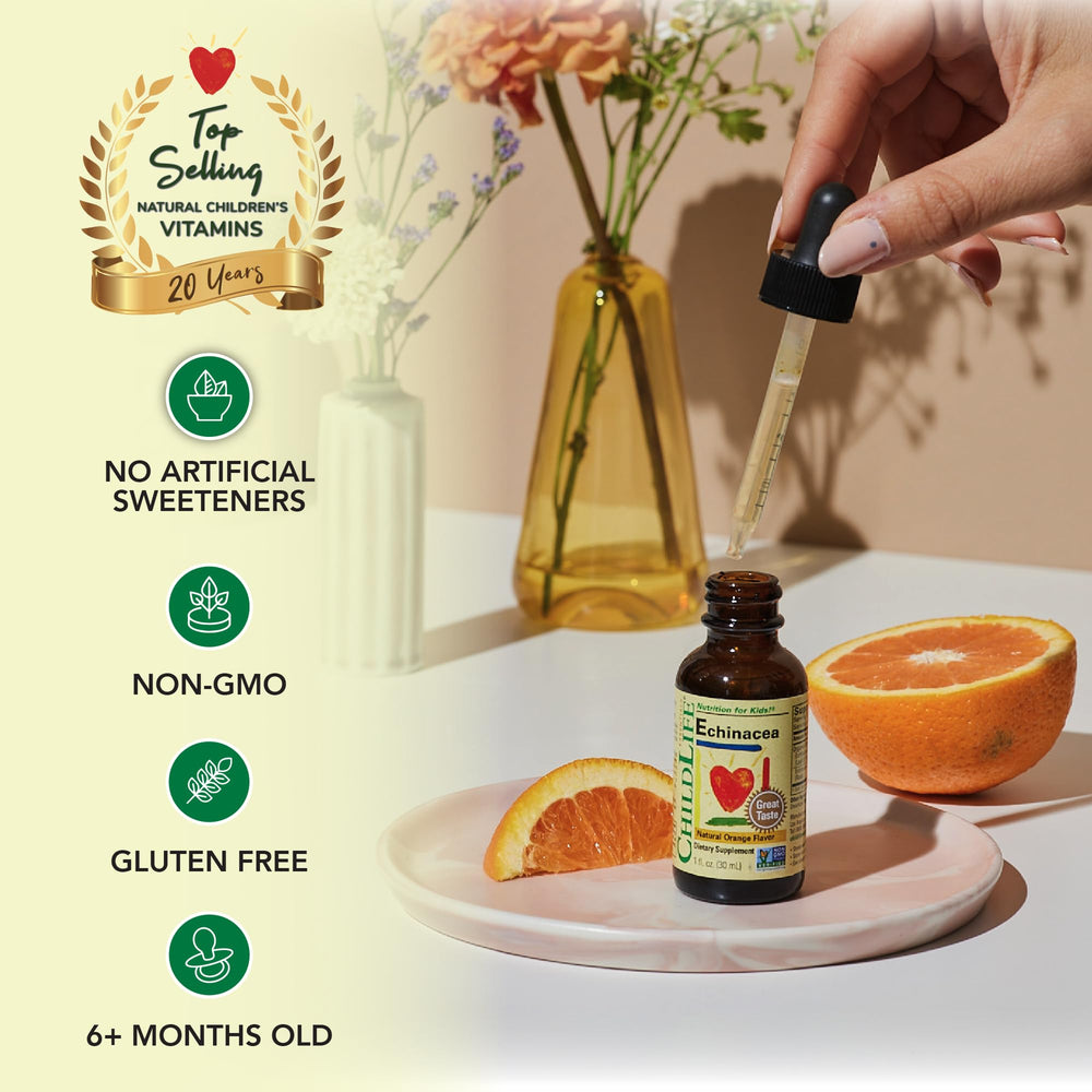 Infants and toddlers use Echinacea Kids drops according to the dosing guide