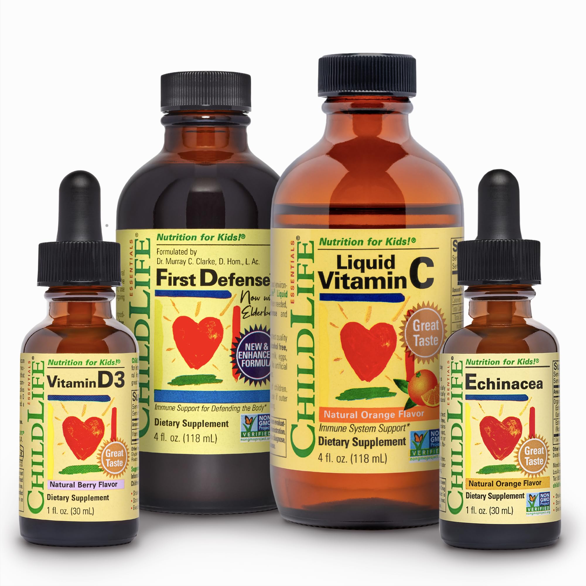 ChildLife Essentials Immune Support bundle front view, supports daily immune resilience for kids.