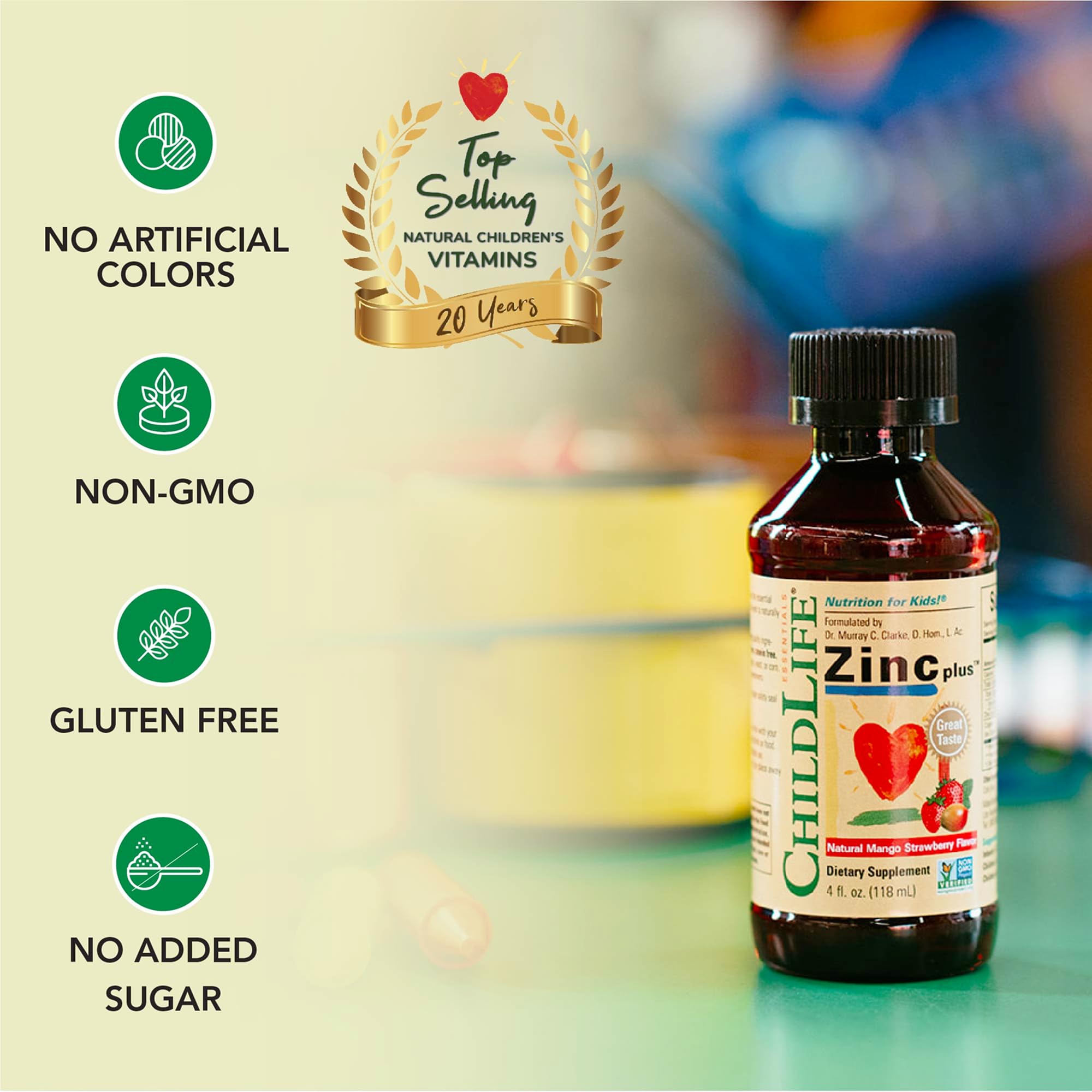 ChildLife Essentials Zinc Plus age dosage chart supports caregivers