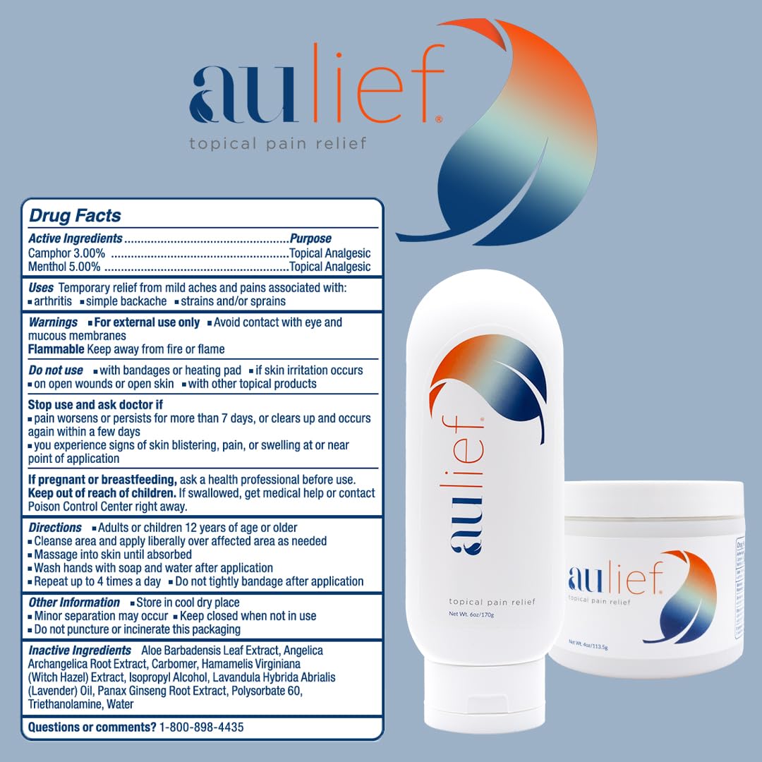 China-Gel Aulief arthritis and muscle relief supports longer-lasting comfort.