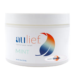 China-Gel Aulief cream jar front view highlighting mint gel for soothing relief