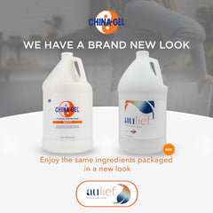 China-Gel Aulief label closeup showcases branding and key ingredients.