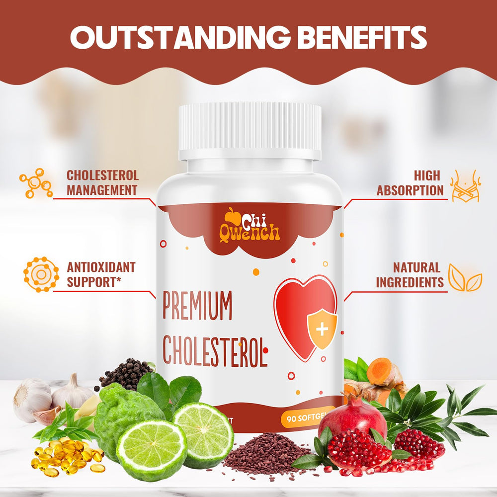 ChiQwench red yeast rice softgels as part of the 14-in-1 formula.