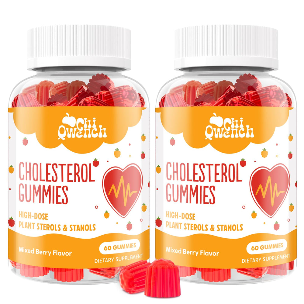 ChiQwench bottle front showing 1500 mg plant sterols for cholesterol support