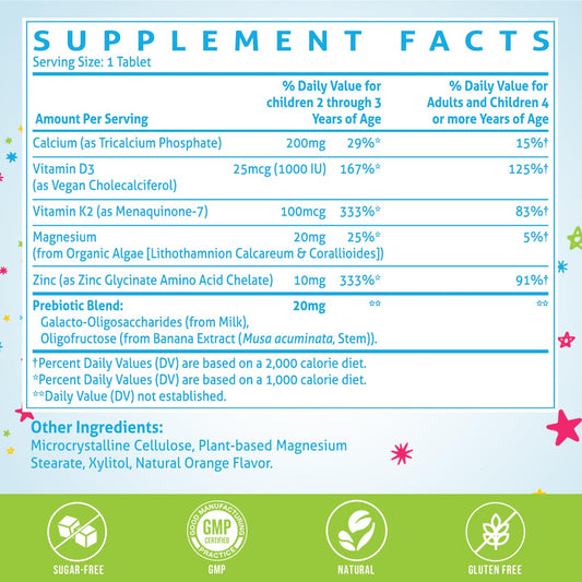 ChiQwench kids height growth tablets in daily chewable form