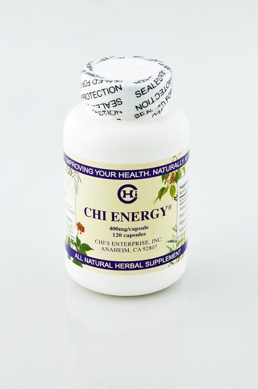 Chi's Enterprise Chi Energy capsules for daytime vitality and focus.