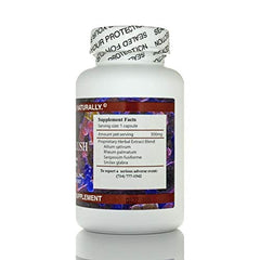 Chi's Enterprise Metal Flush capsules close-up, earthy herbal aroma and easy-to-swallow form.