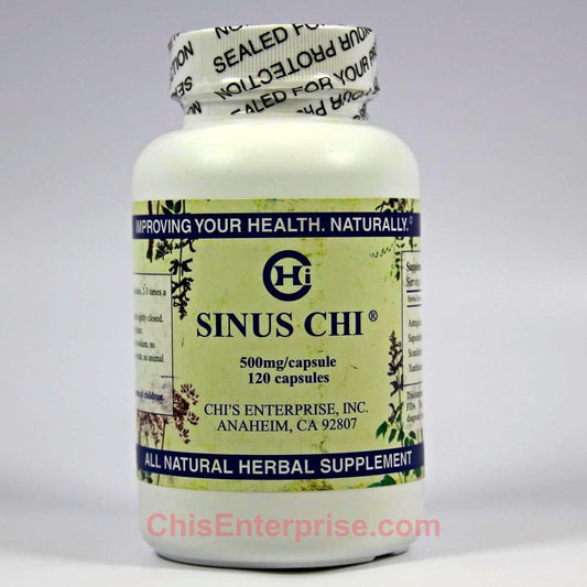 Chi's Enterprise Sinus Chi 120 capsules bottle supports everyday nasal comfort.