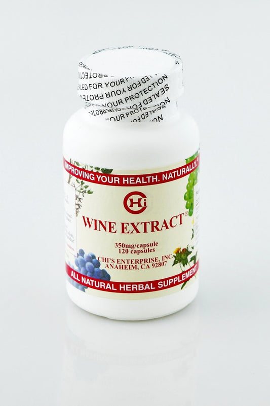 Chi's Enterprise Wine Extract bottle supports your daily wellness routine.