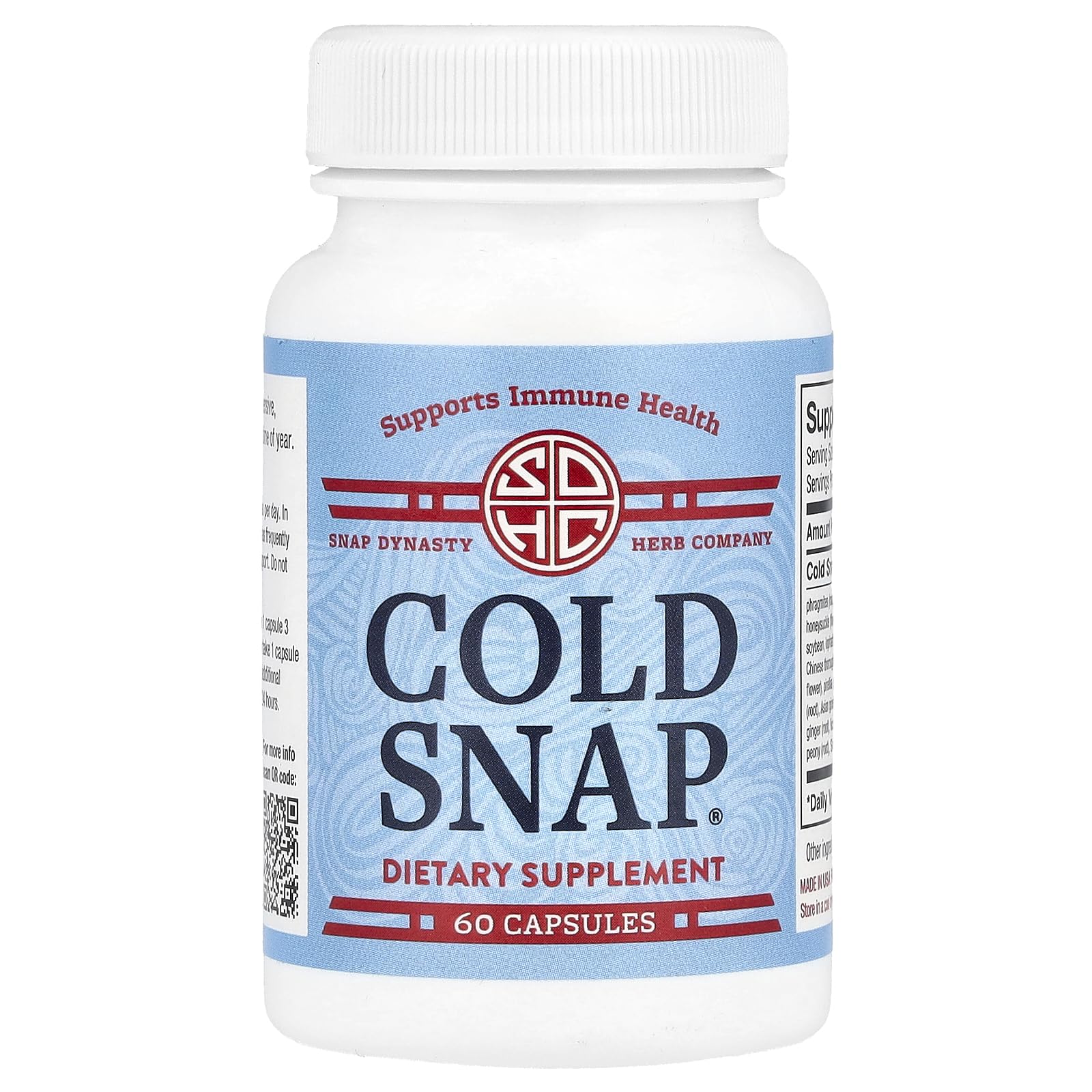 Chiwan OHCO Cold Snap bottle with herbal blend for seasonal immune support.