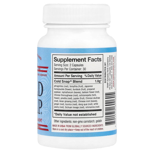 Chiwan OHCO Cold Snap capsules for on-the-go immune support during stress.