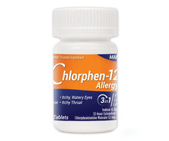 Chlor-Trimeton bottle with extended-release tablets delivers long-lasting allergy relief.