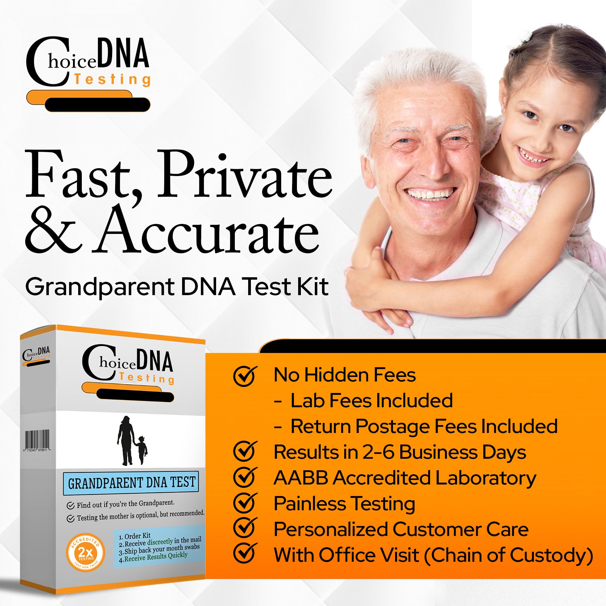 Choice DNA chain of custody documents ensure integrity for legal results.