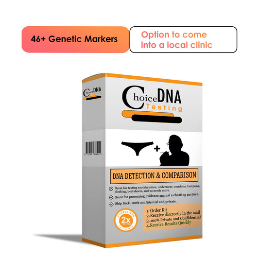 Choice DNA Testing Infidelity kit contents shown for quick, simple sample collection.