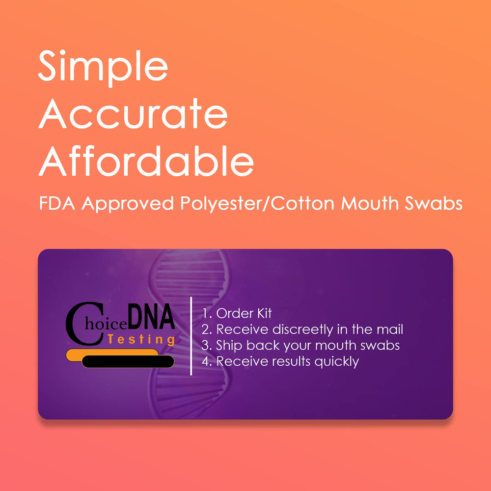 Choice DNA Testing packaging emphasizes privacy and secure shipping.