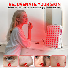 Cholas red light panel mounted on wall for hands-free sessions