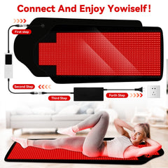 Cholas home spa quality red light therapy mat for premium at-home use.