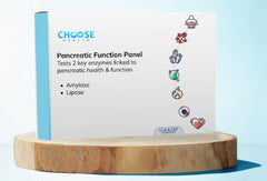 Choose Health Pancreatic Function Test kit for safe at-home sampling and clear results.