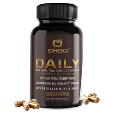 CHOQ Daily bottle front—natural energy and focus for daily routines