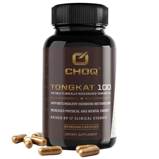 CHOQ Tongkat Ali extract 30 capsules ready for daily energy and vitality support