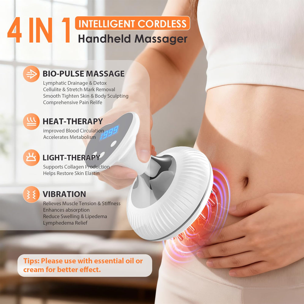 Choufaly anti cellulite massage tool held in hand for targeted treatment areas.