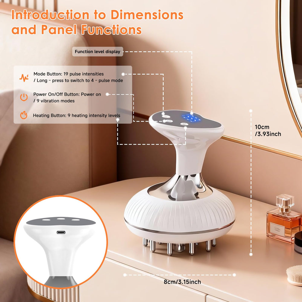 Choufaly rechargeable wireless massage device displayed on a clean surface.