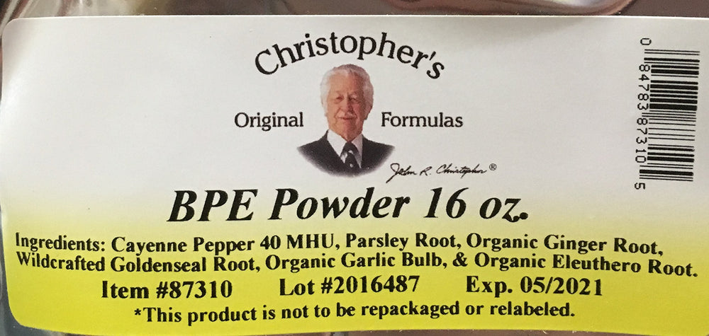 Christopher's Original Formulas BPE measuring spoon—easy, precise dosing for your herbal routine.