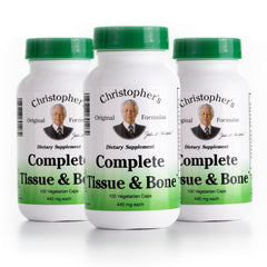 Christopher's Original Formulas bottle pour showing easy-to-use vegan capsules for daily support
