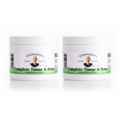 Christopher's Original Formulas Complete Tissue and Bone Ointment bottle for targeted relief.