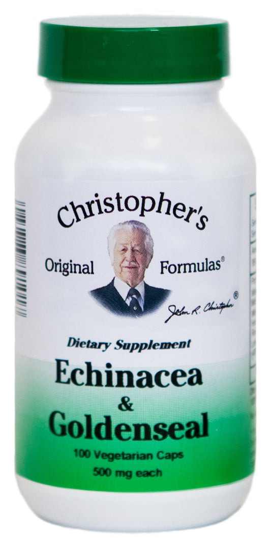Christopher's Original Formulas Echinacea and Goldenseal bottle for daily wellness