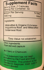 Christopher's Original Formulas Echinacea and Goldenseal capsules for daily immune wellness