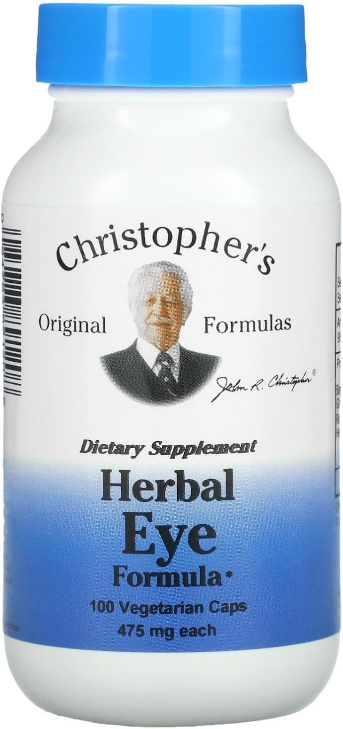 Christopher's Original Formulas Herbal Eye Formula bottle supports natural eye wellness with whole-food herbs