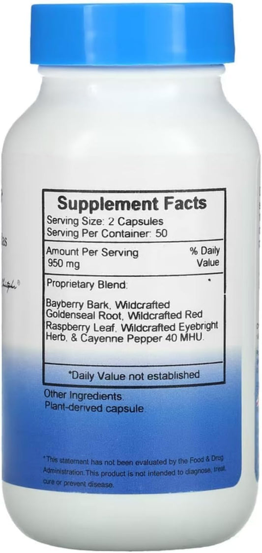 Christopher's Eye Formula ingredients show traditional herbs for holistic eye care
