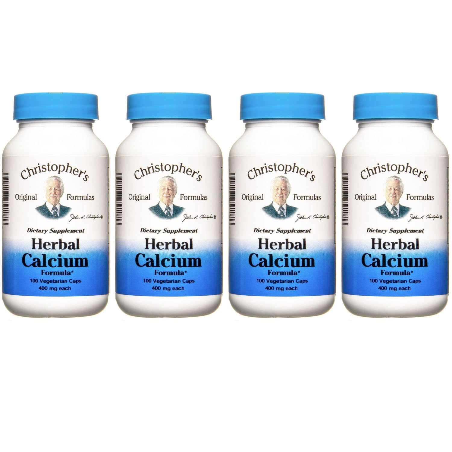 Christopher's Original Formulas Herbal Calcium bottle pack 4 supports ongoing bone support