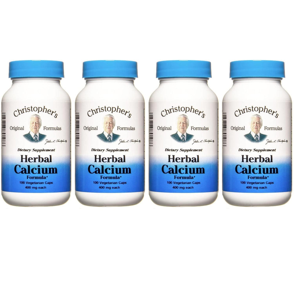 Christopher's Original Formulas Herbal Calcium bottle pack 4 supports ongoing bone support