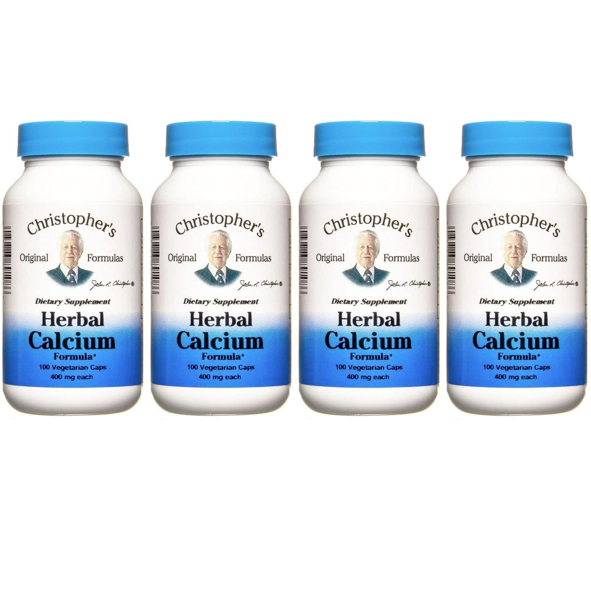 Christopher's Original Formulas Herbal Calcium bottle pack 4 supports ongoing bone support