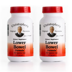 Christopher's Original Formulas Lower Bowel Cleanse bottle with herbal blend and gentle digestive support