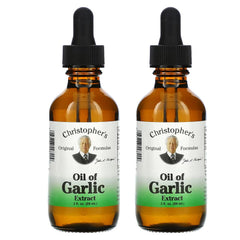Christopher's Original Formulas Oil of Garlic Extract bottle for external skin use.