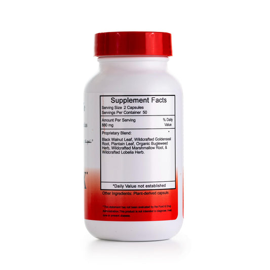 X-INFX capsules inside bottle by Christopher's Original Formulas, for daily wellness routine.
