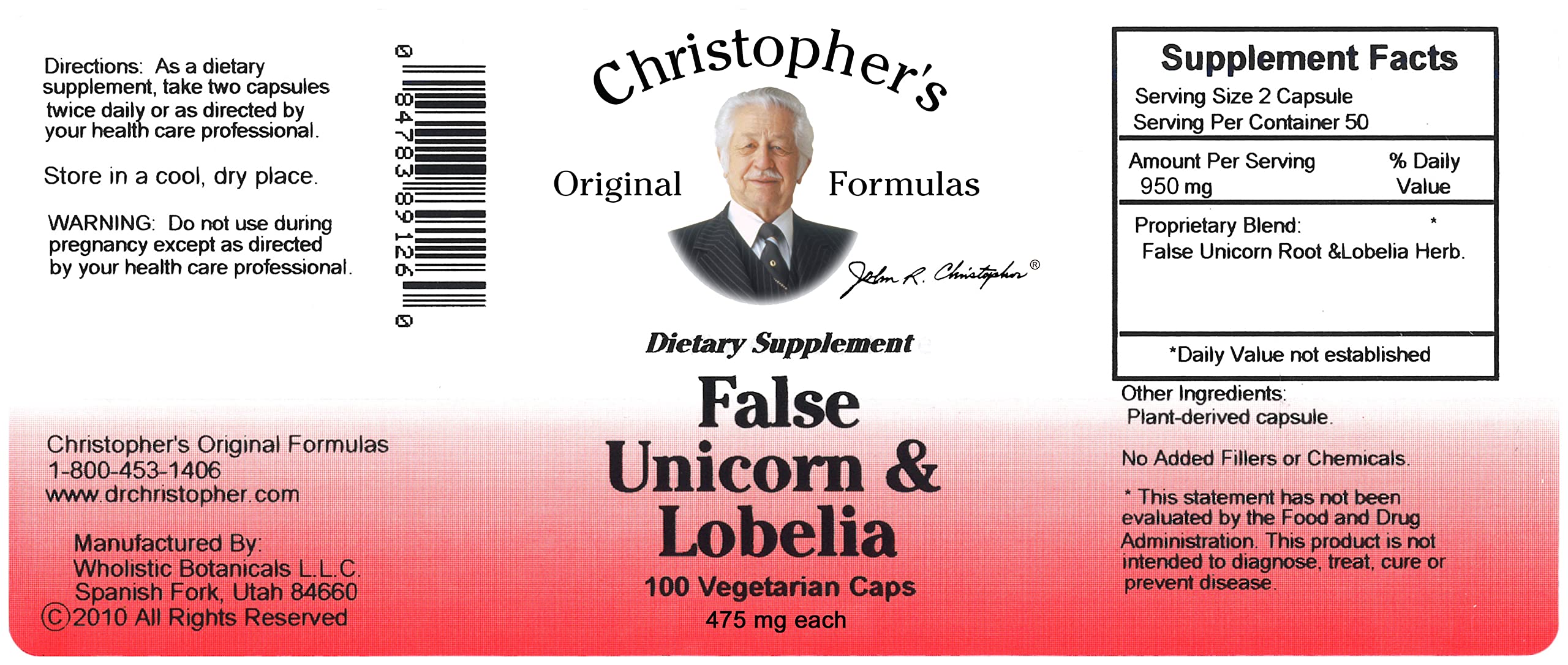 Christopher's Vegicaps packaging emphasizes vegetable capsule format